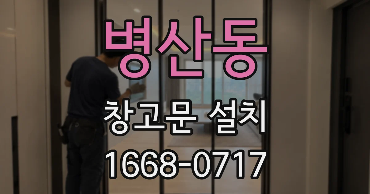 병산동 창고문 설치