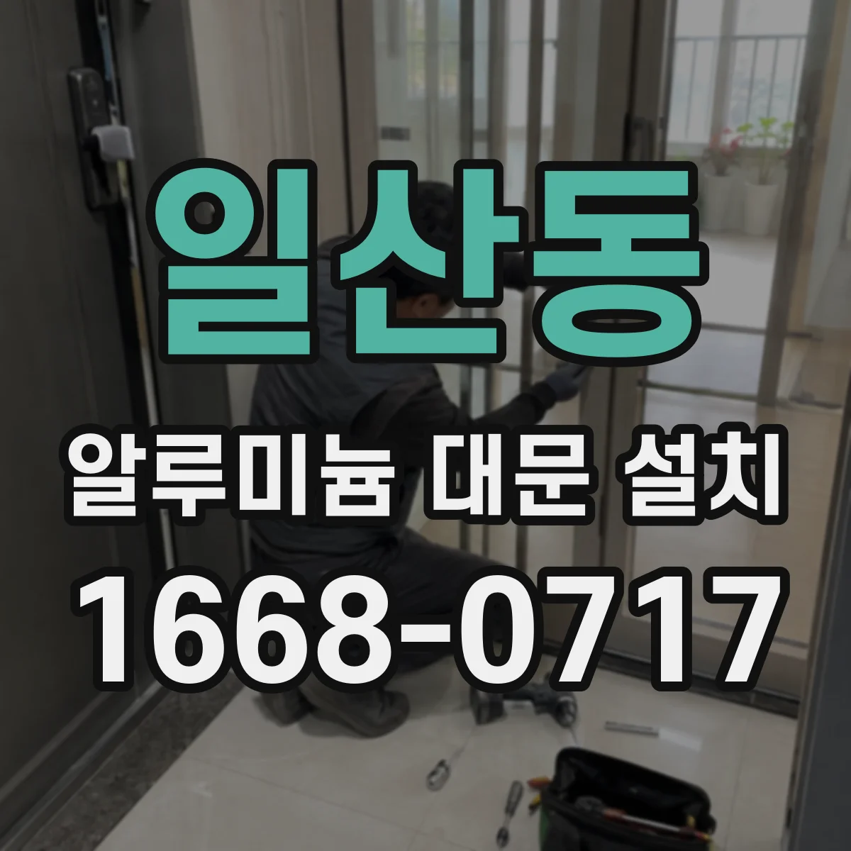 일산동 알루미늄 대문 설치