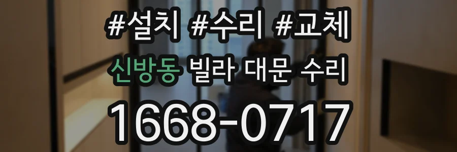 신방동 빌라 대문 수리