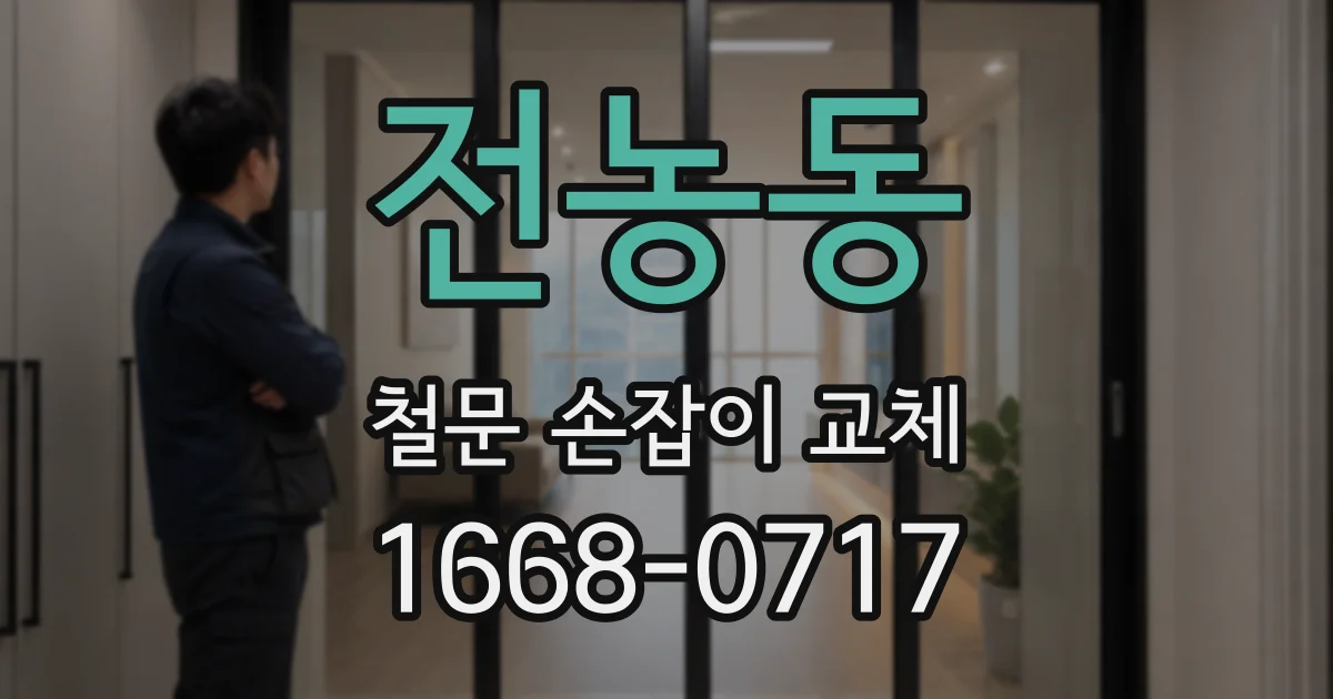 전농동 철문 손잡이 교체