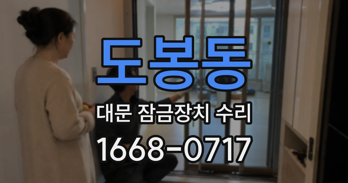 도봉동 대문 잠금장치 수리
