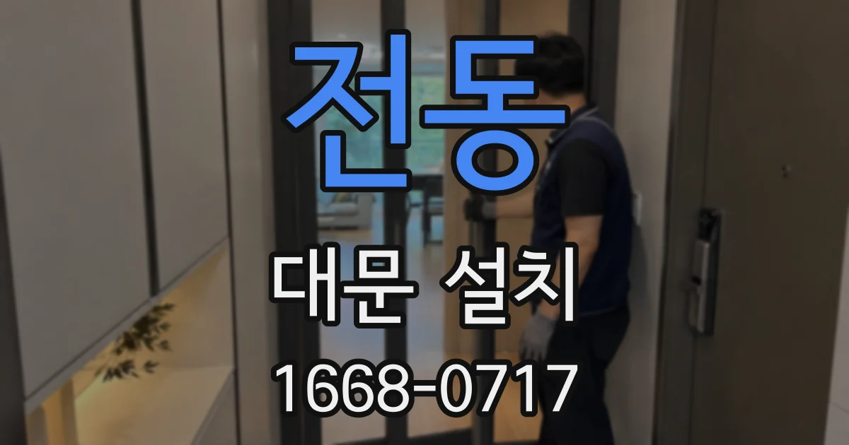 전동 대문 설치