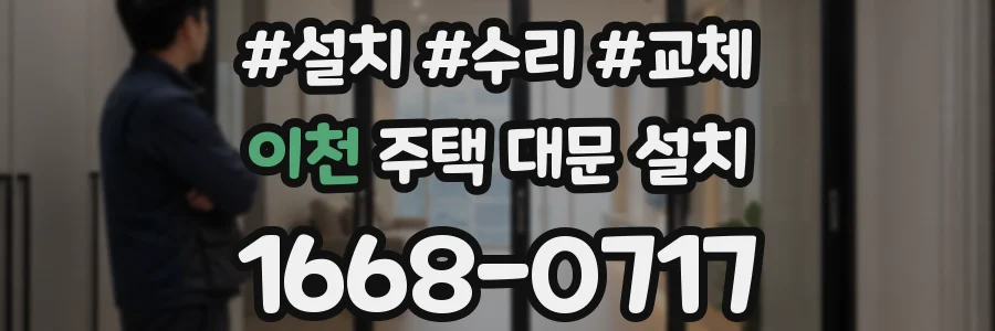 이천 주택 대문 설치