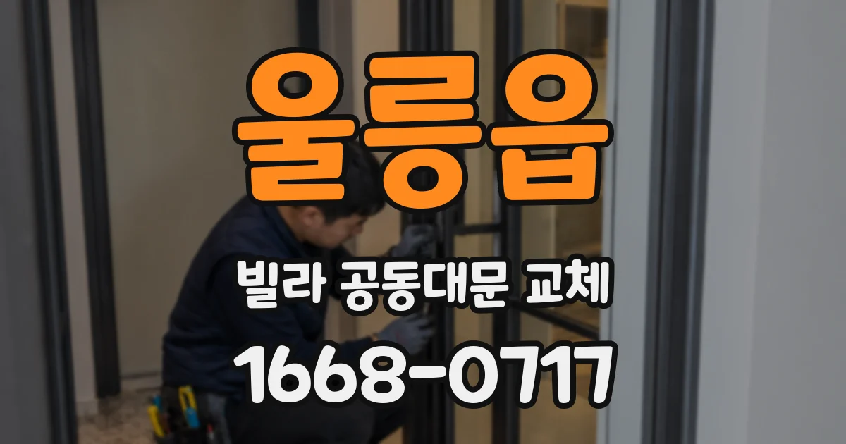 울릉읍 빌라 공동대문 교체