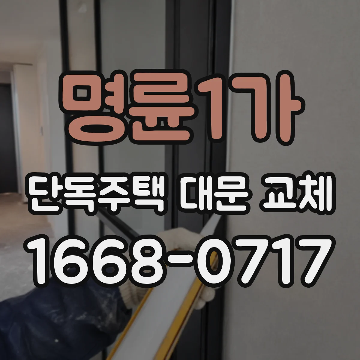 명륜1가 단독주택 대문 교체