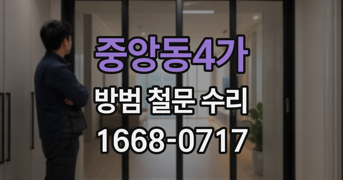 중앙동4가 방범 철문 수리