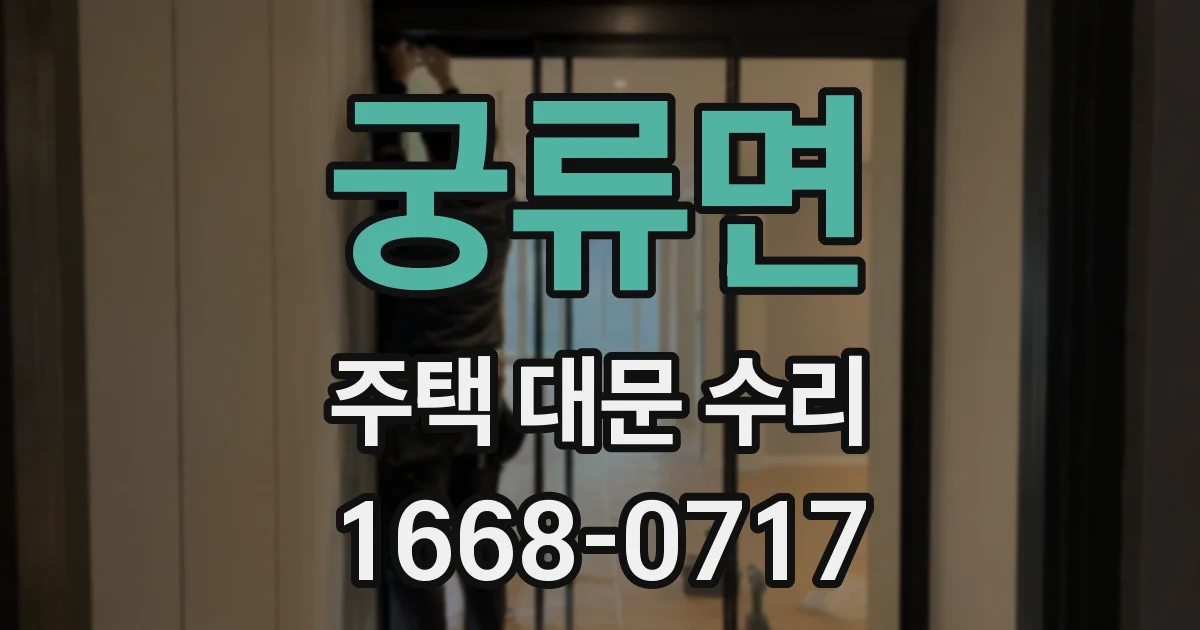 궁류면 주택 대문 수리