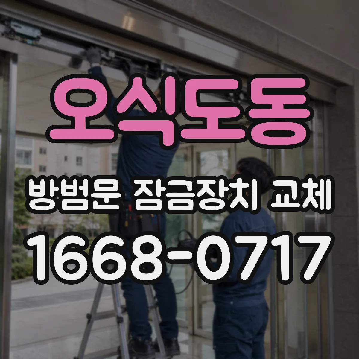 오식도동 방범문 잠금장치 교체