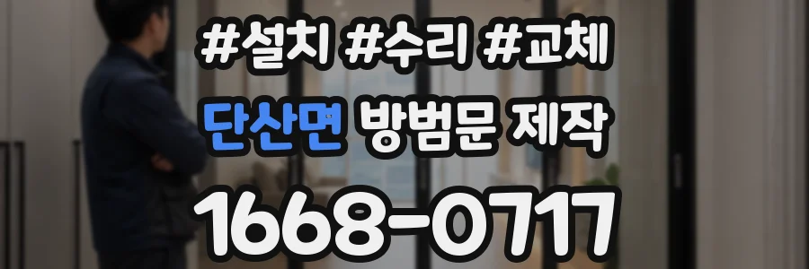 단산면 방범문 제작