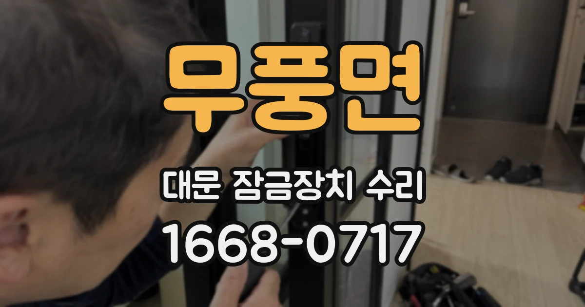 무풍면 대문 잠금장치 수리