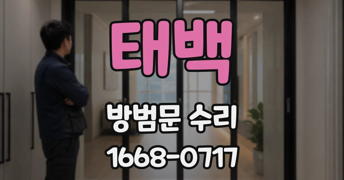 태백 방범문 수리