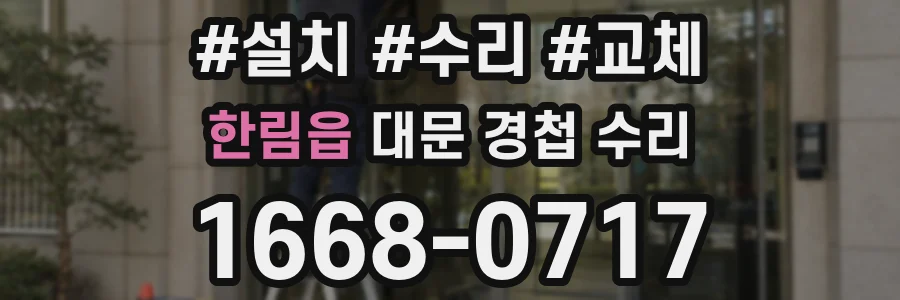 한림읍 대문 경첩 수리