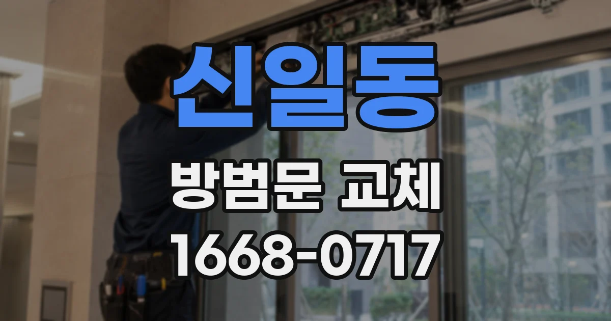 신일동 방범문 교체
