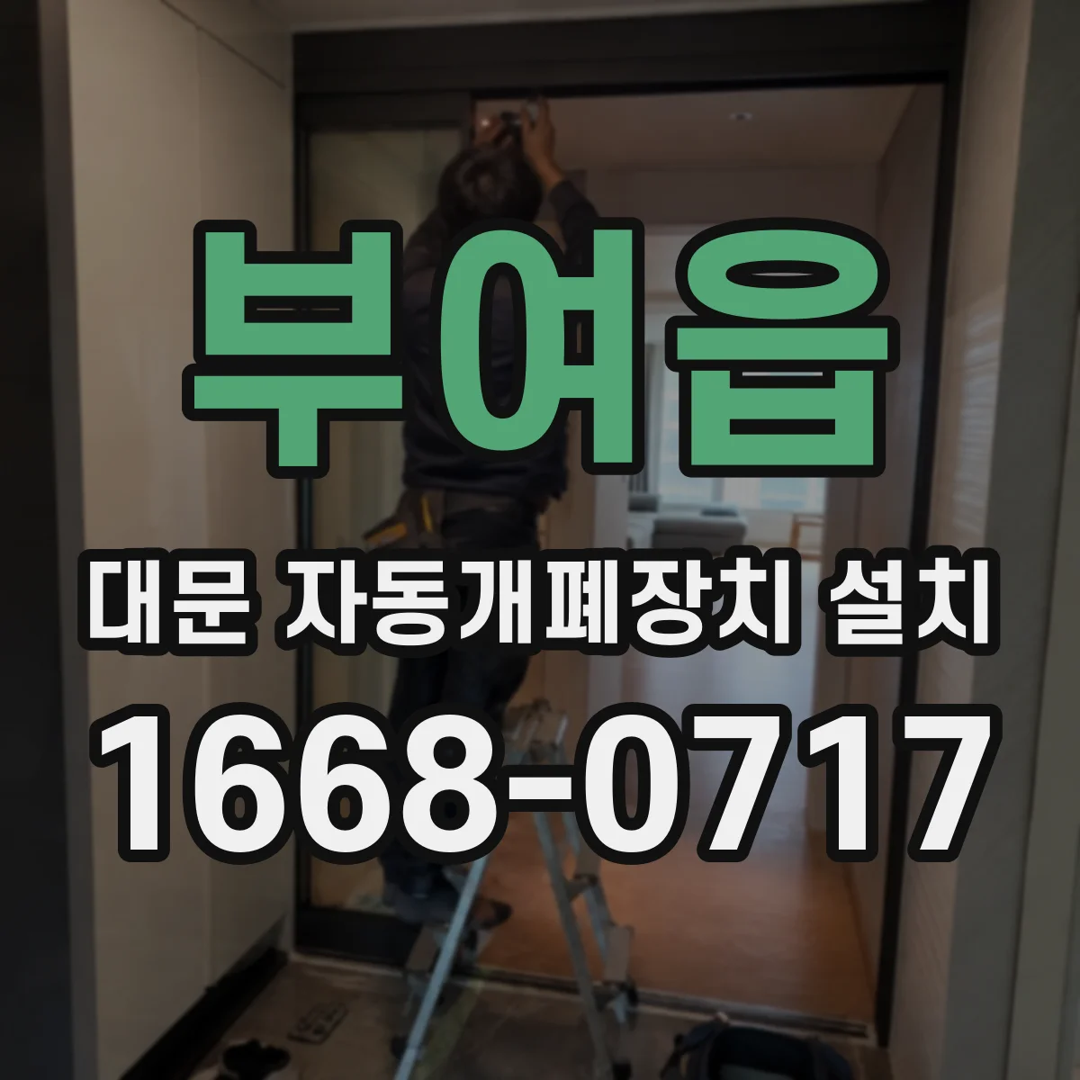 부여읍 대문 자동개폐장치 설치