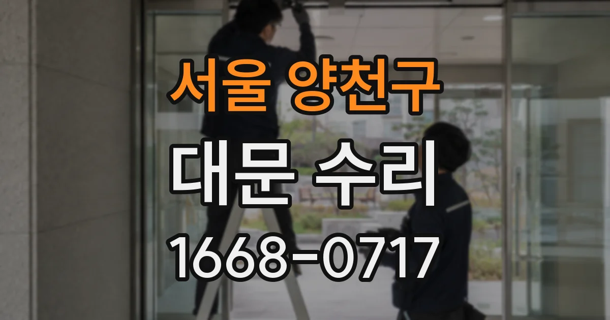 서울 양천구 대문 수리