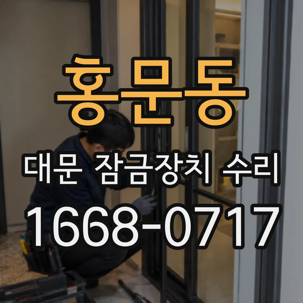 홍문동 대문 잠금장치 수리