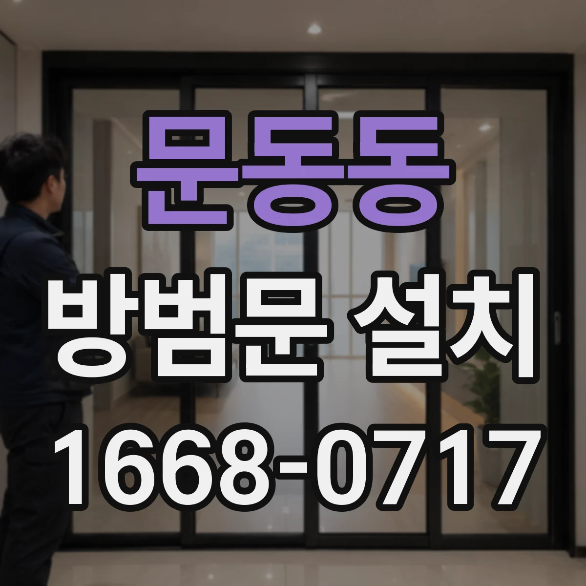 문동동 방범문 설치