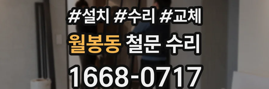 월봉동 철문 수리