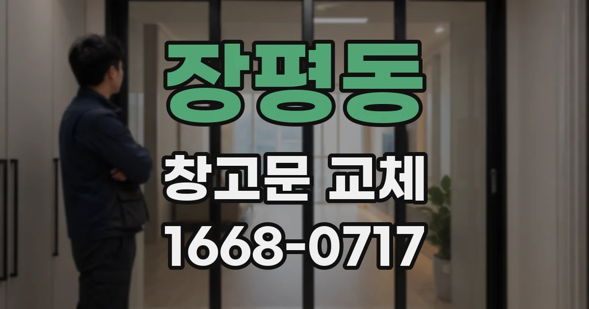 장평동 창고문 교체