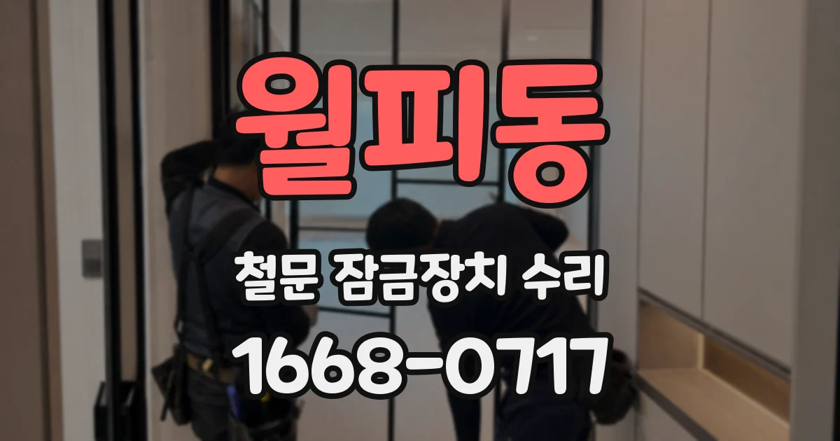 월피동 철문 잠금장치 수리