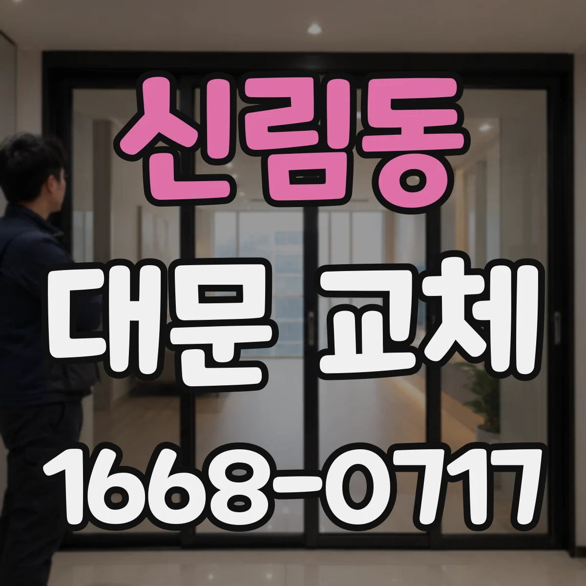 신림동 대문 교체