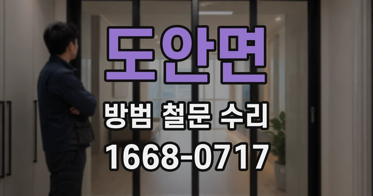도안면 방범 철문 수리