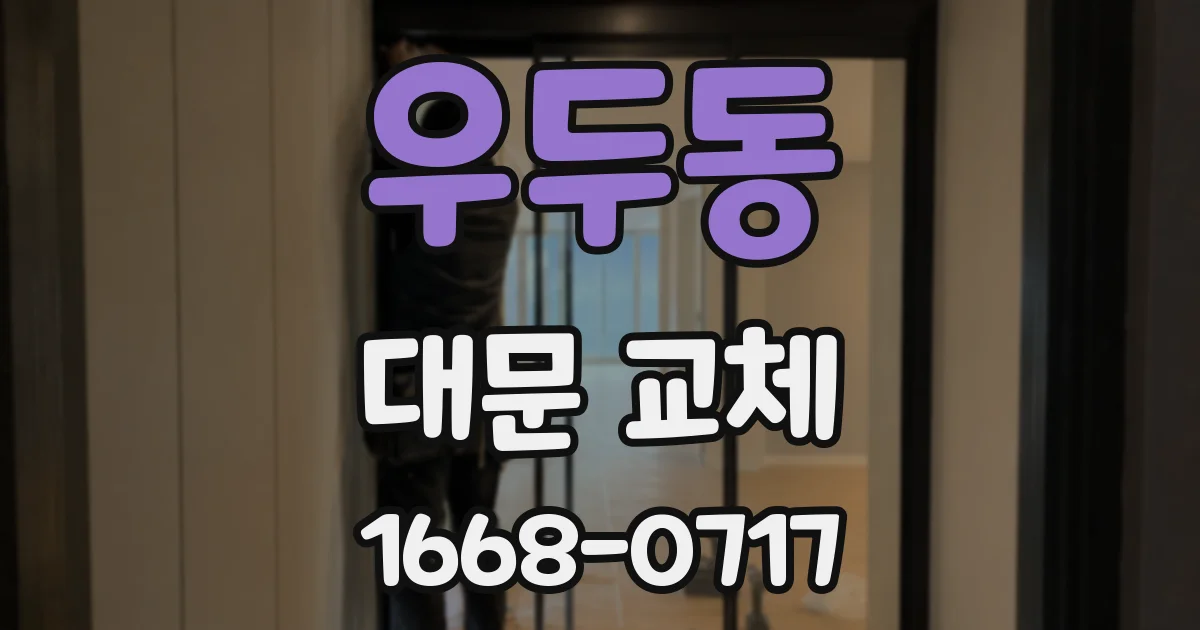 우두동 대문 교체