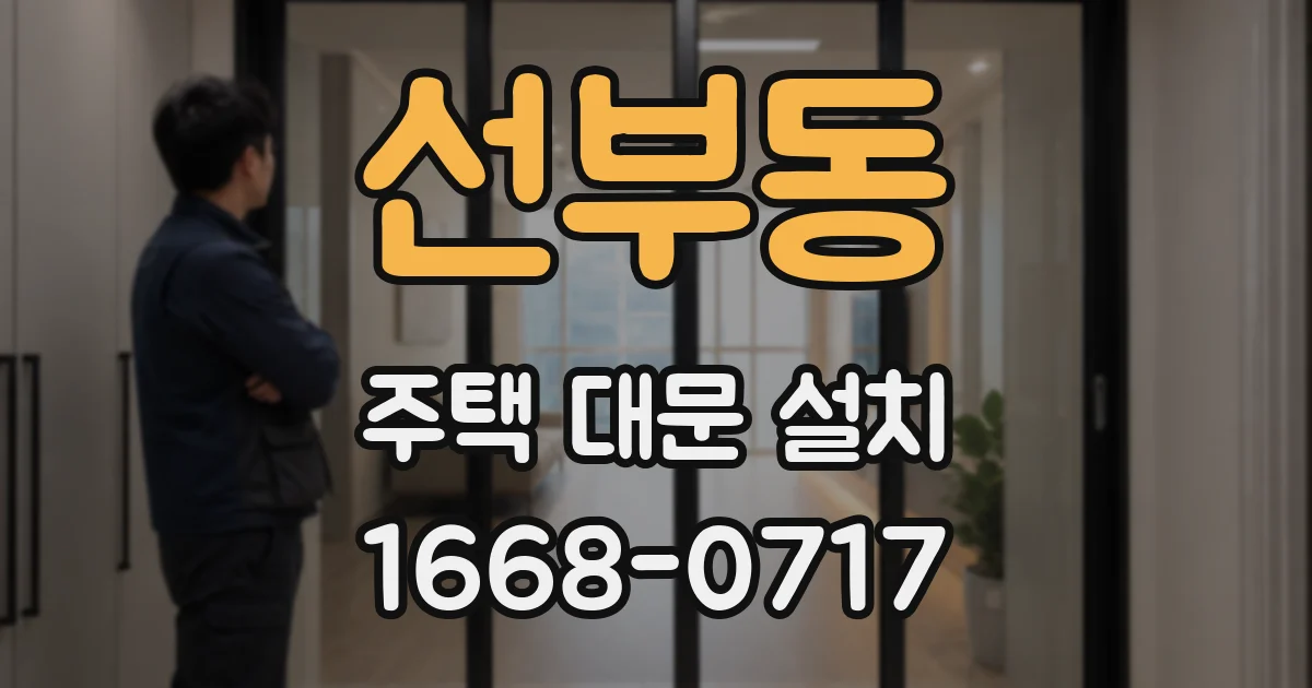 선부동 주택 대문 설치