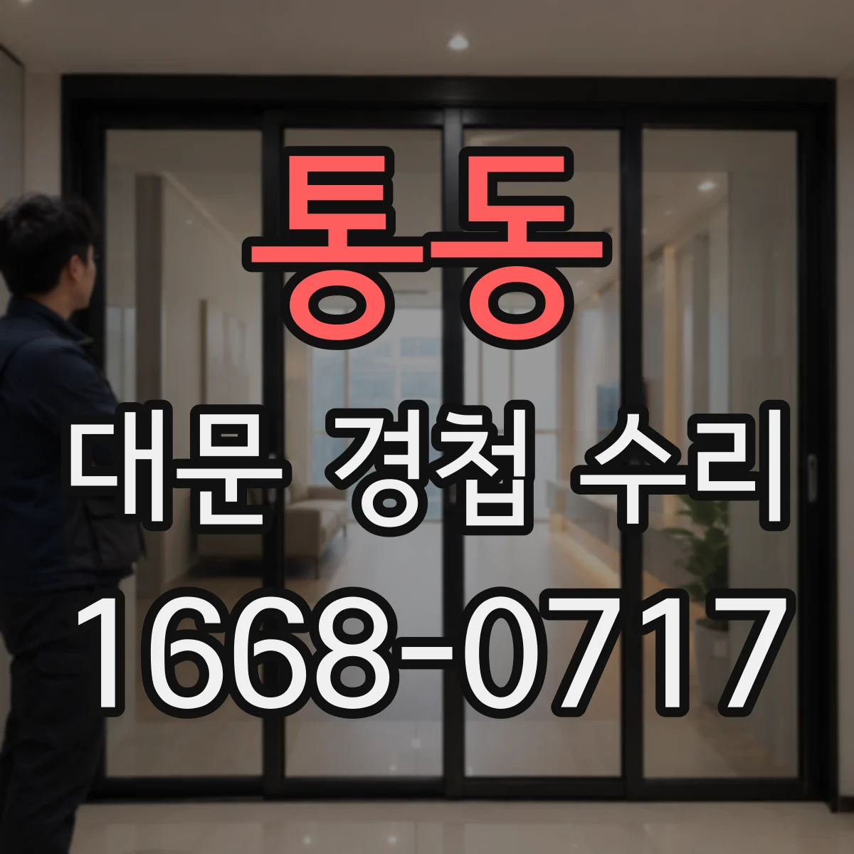 통동 대문 경첩 수리