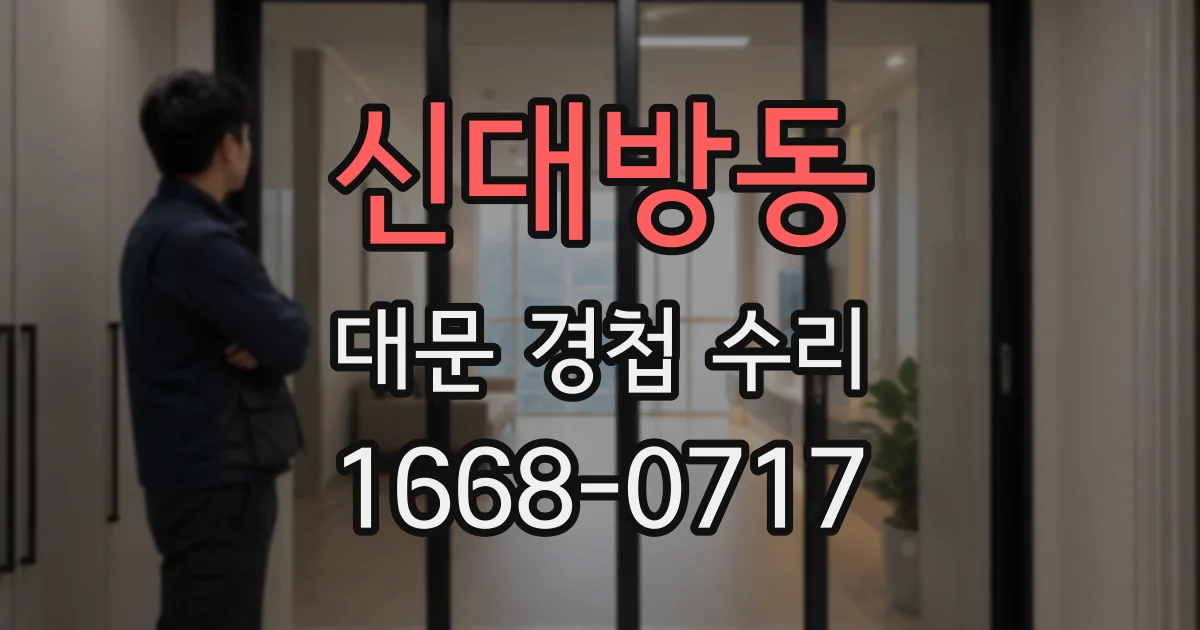 신대방동 대문 경첩 수리