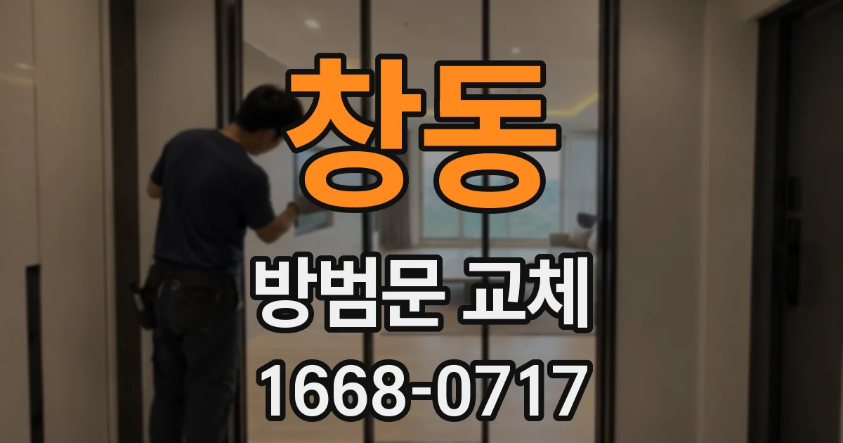 창동 방범문 교체