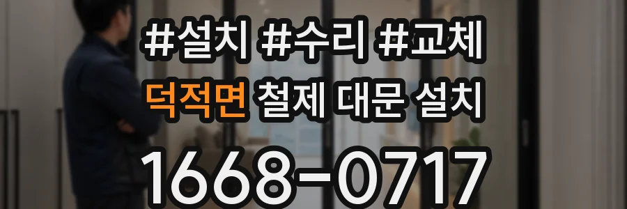 덕적면 철제 대문 설치