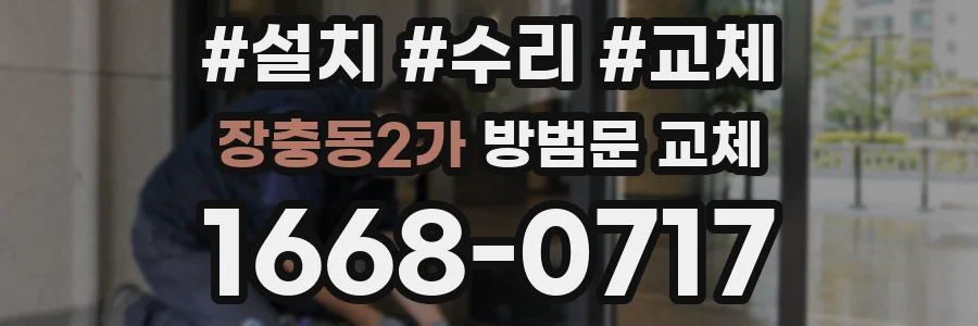 장충동2가 방범문 교체