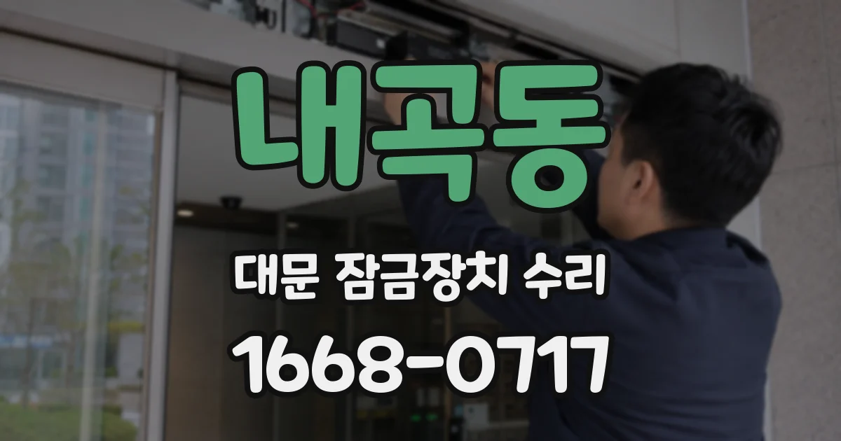 내곡동 대문 잠금장치 수리