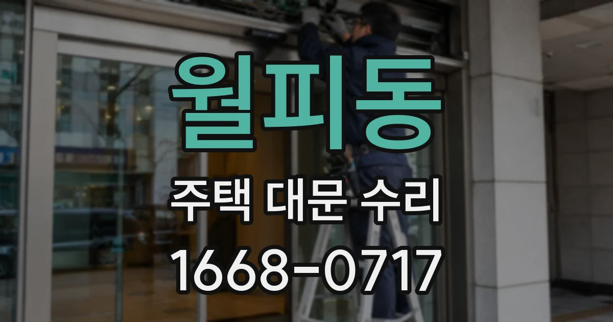 월피동 주택 대문 수리