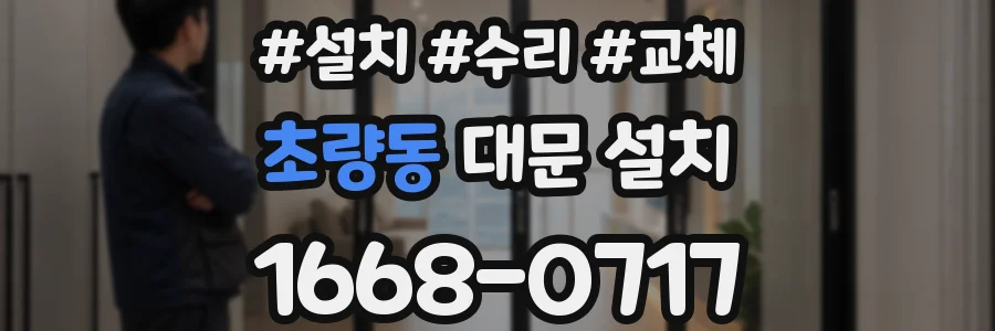 초량동 대문 설치