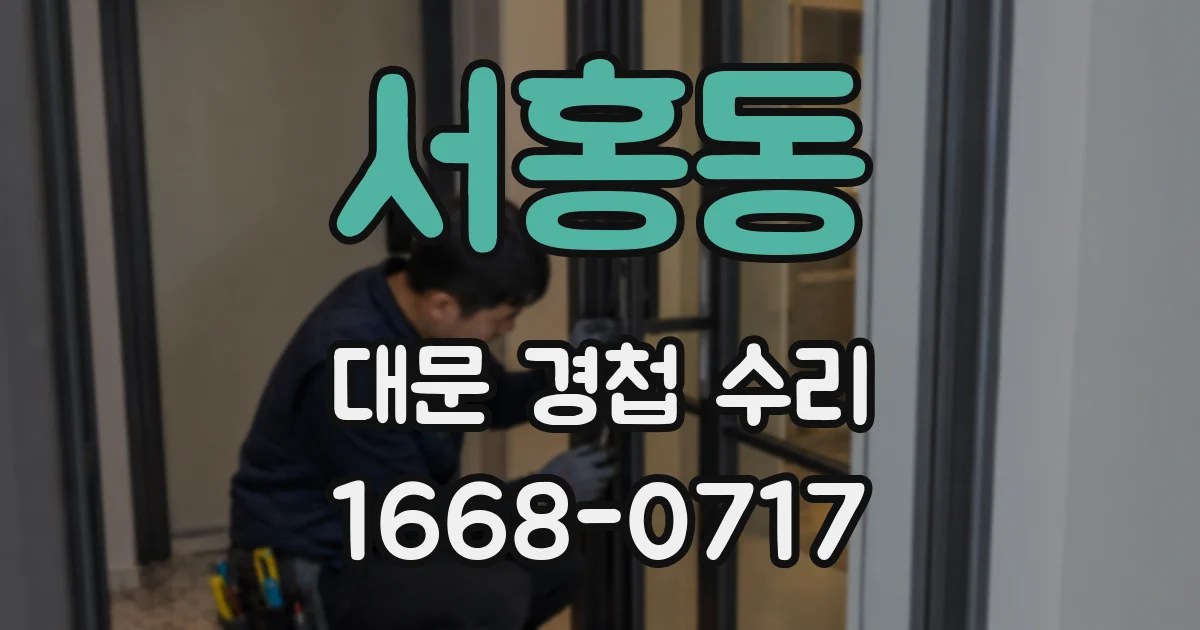 서홍동 대문 경첩 수리
