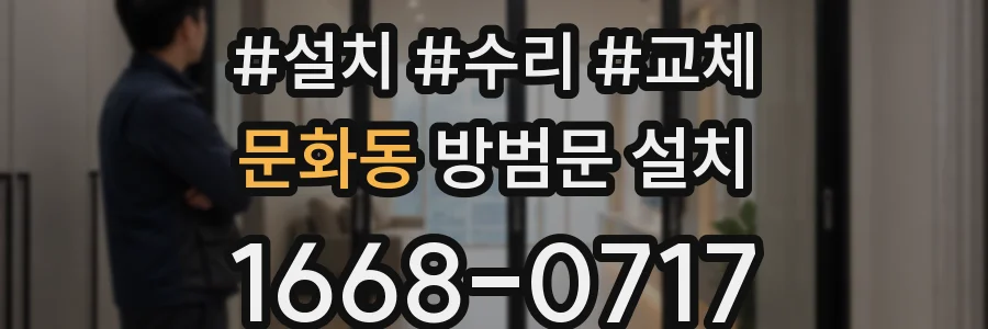문화동 방범문 설치