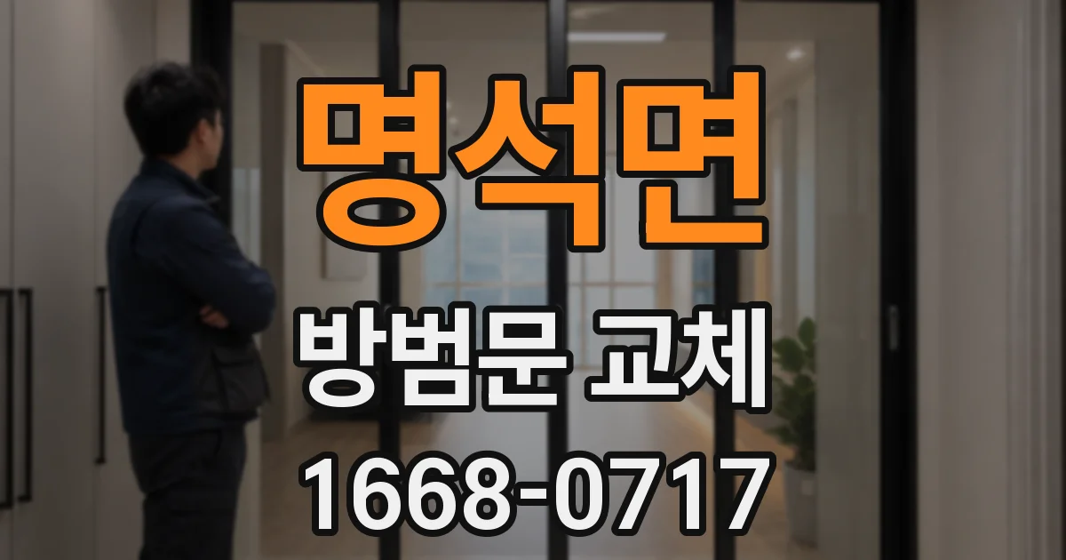 명석면 방범문 교체