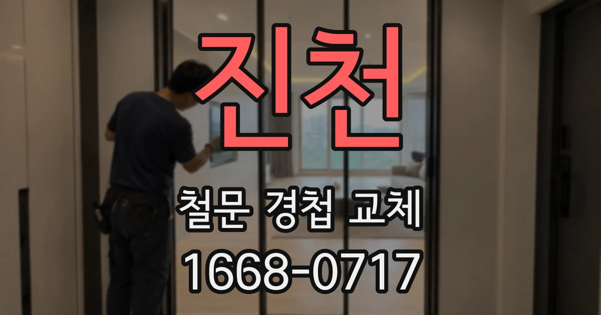 진천 철문 경첩 교체