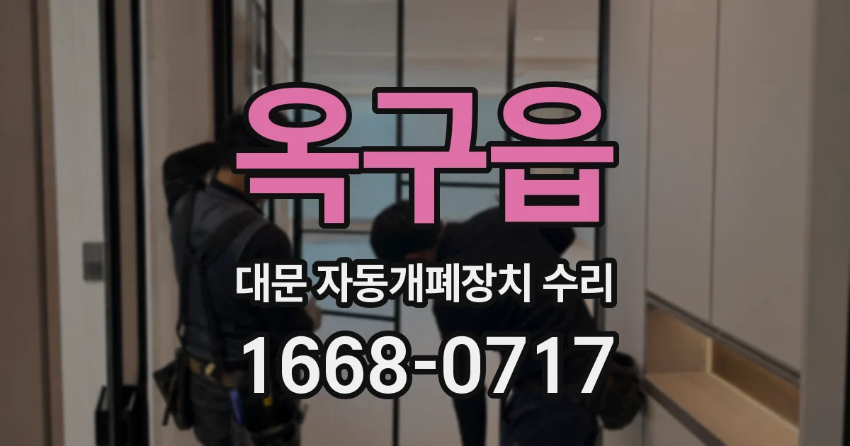 옥구읍 대문 자동개폐장치 수리
