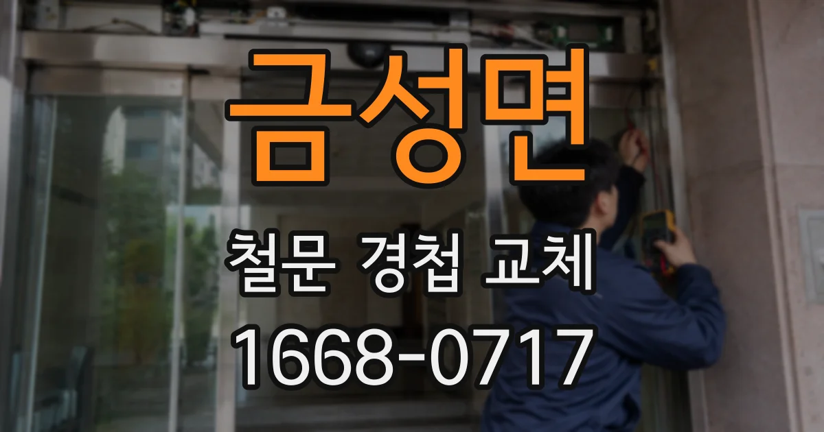 금성면 철문 경첩 교체