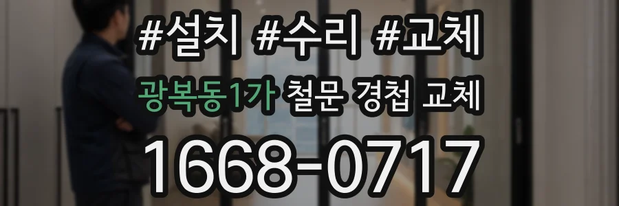 광복동1가 철문 경첩 교체