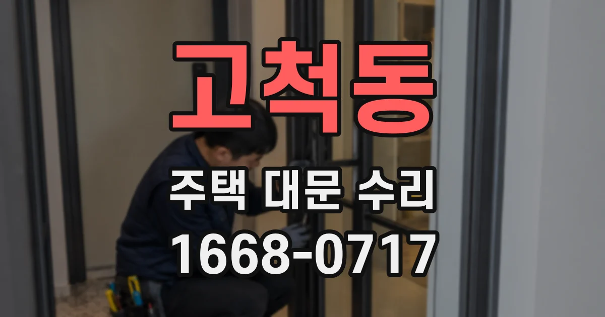 고척동 주택 대문 수리