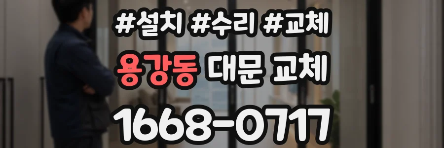 용강동 대문 교체