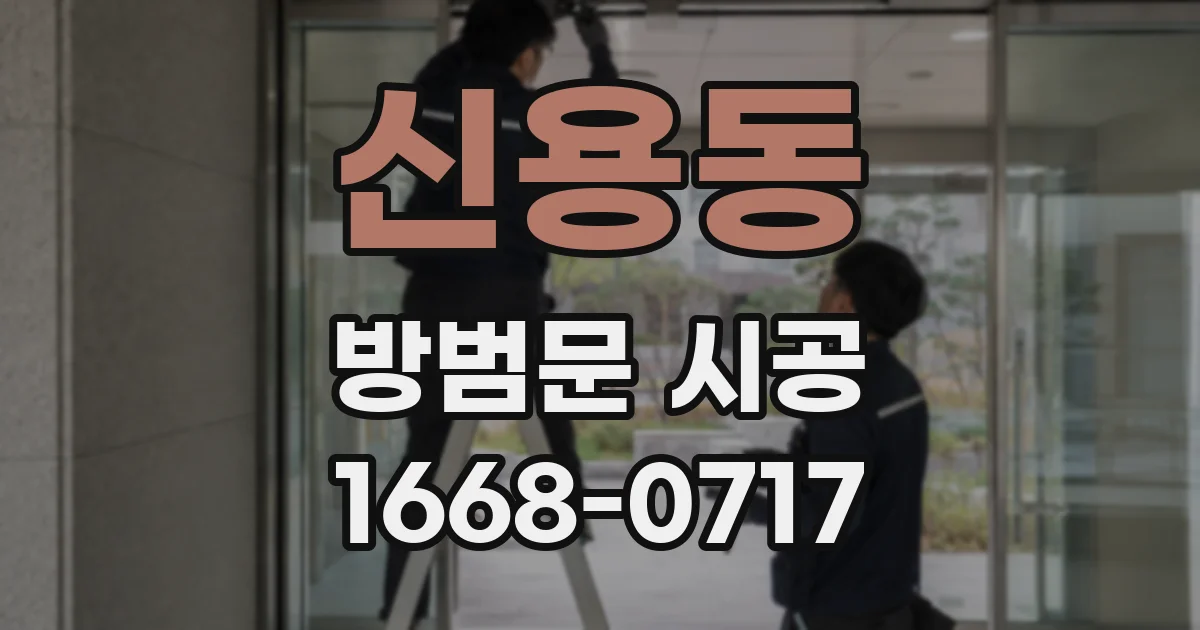 신용동 방범문 시공