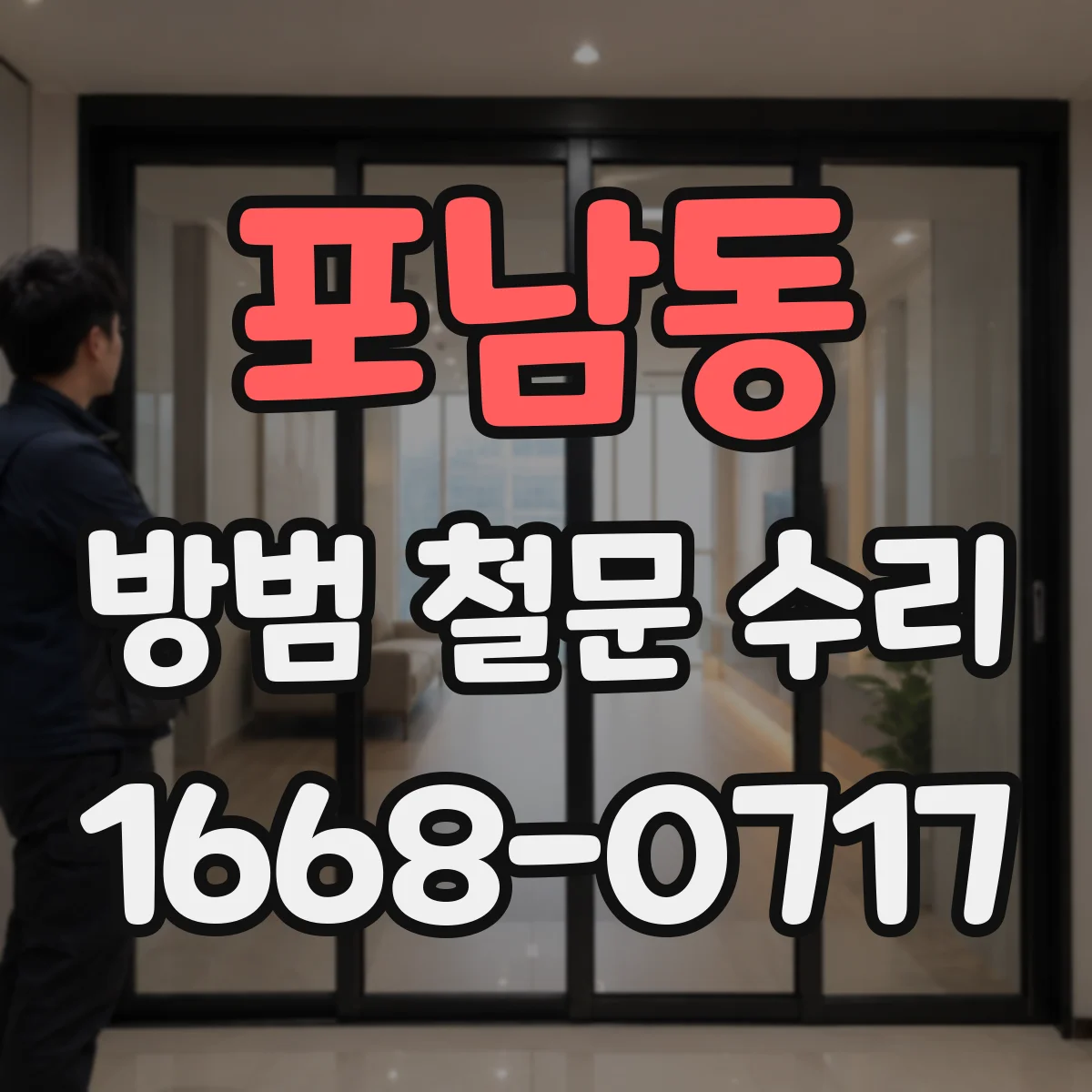 포남동 방범 철문 수리