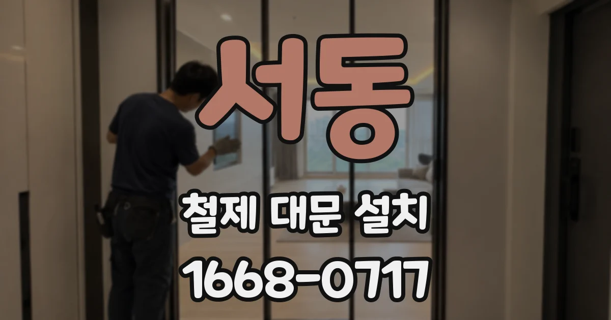 서동 철제 대문 설치