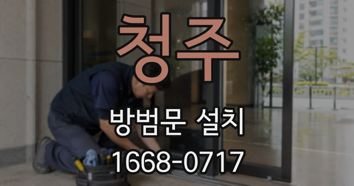 청주 방범문 설치