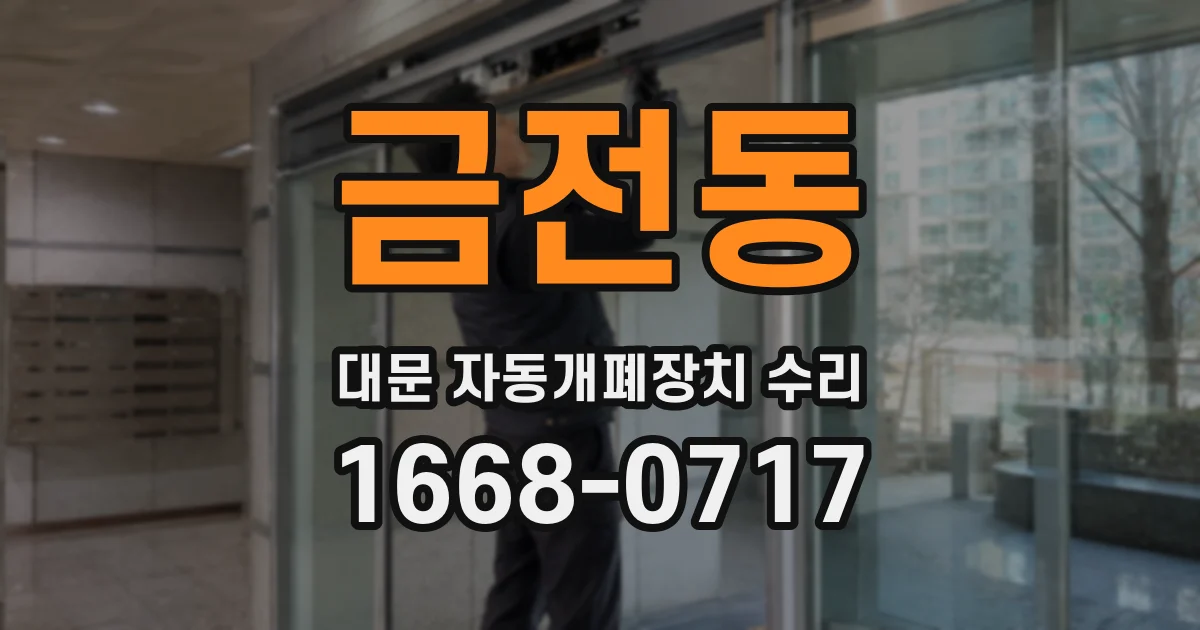 금전동 대문 자동개폐장치 수리